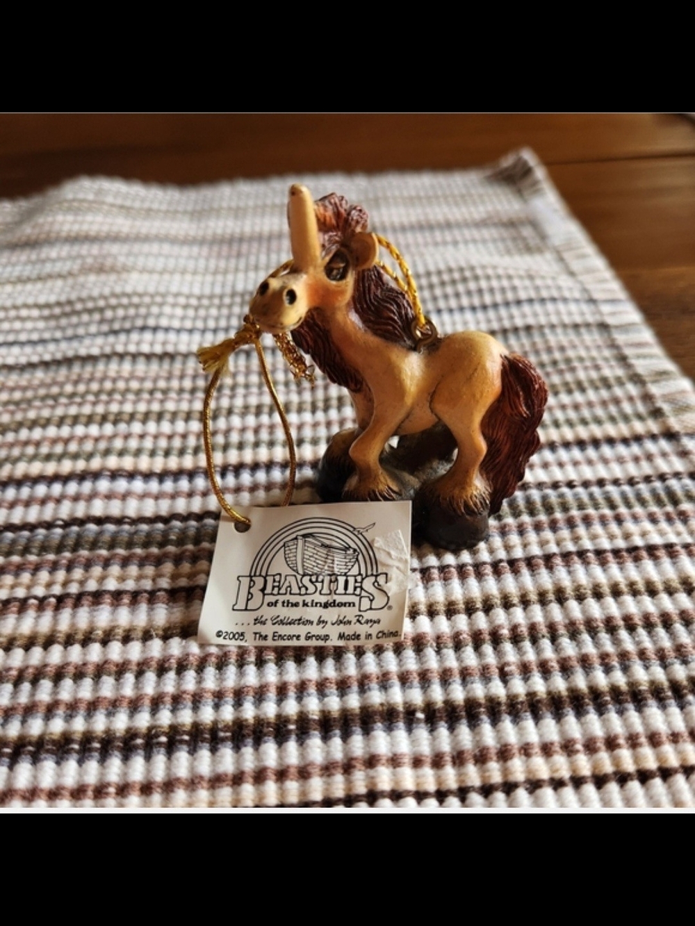 Beasties Golden Brown Unicorn Figurine By Beasties